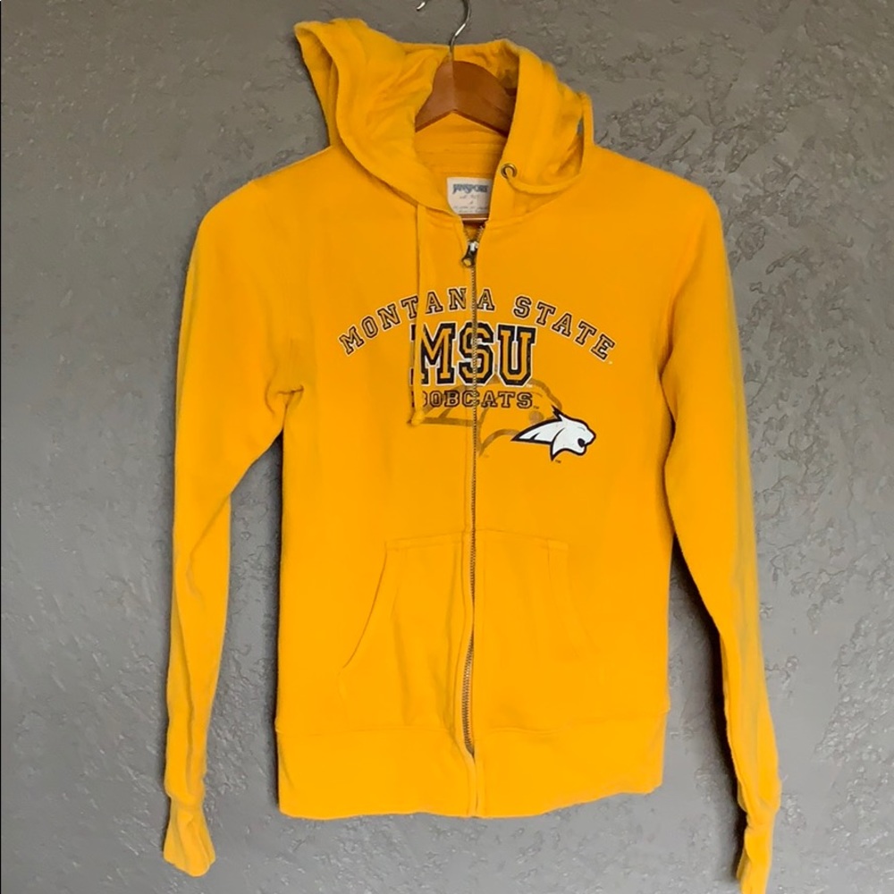 Montana State Bobcats zip hoodie sz M GO CATS GO!